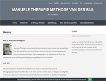 Tablet Screenshot of manueletherapienijhuis.nl